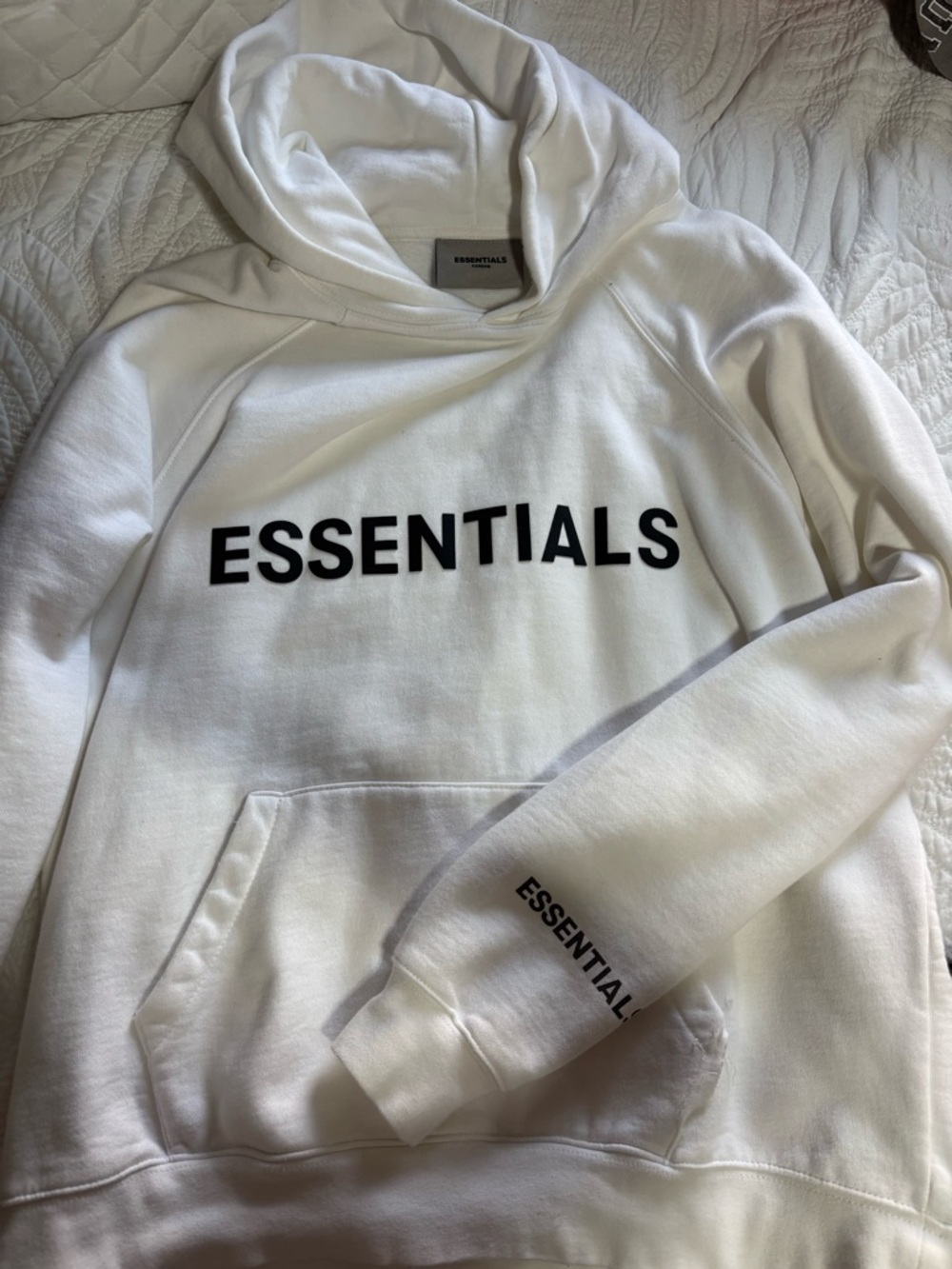 🤍Essentials White Hoodie🤍